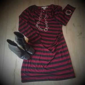 Studio M - Marled striped sweater like dress!